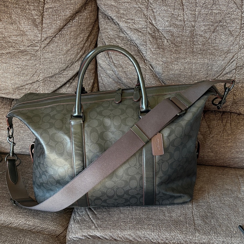 Coach Voyager Duffel Travel Bag w/ Strap A1821 - Picture 3 of 17